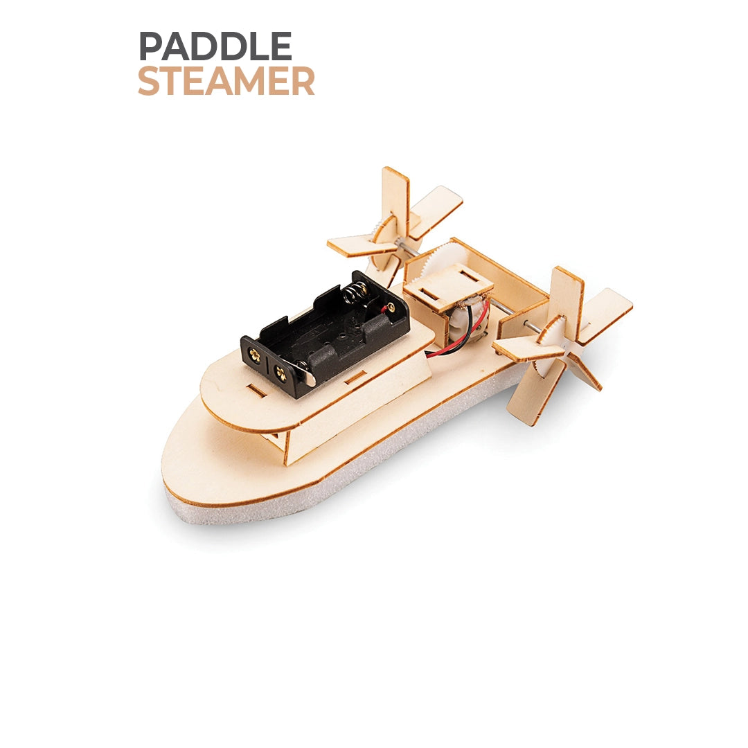 BUBBLEGUM Wood STEM Paddle Steamer