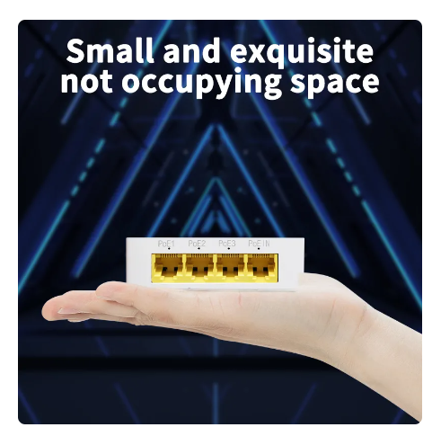 HORACO 4 Port Gigabit POE Extender