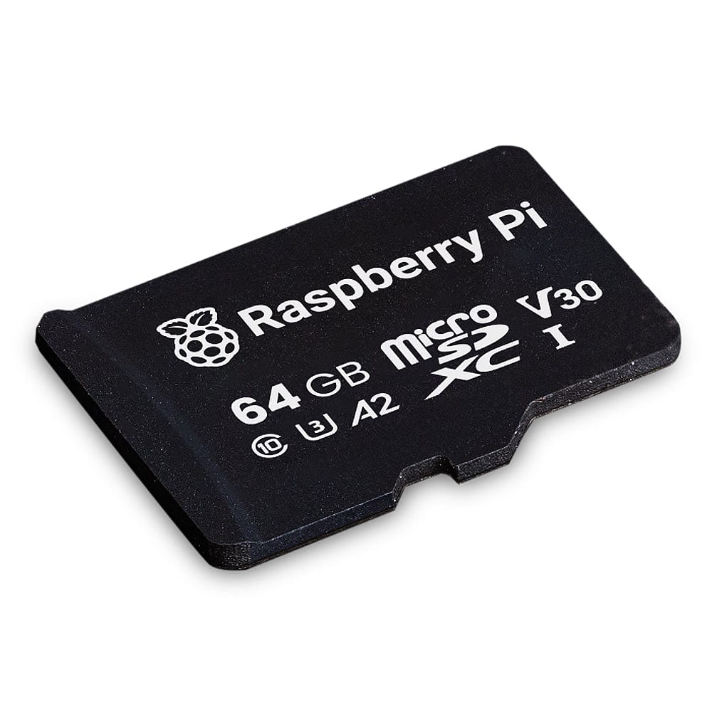 RASPBERRY PI A2-Class 64GB SD Card (Preloaded with Raspberry Pi OS 64bit)