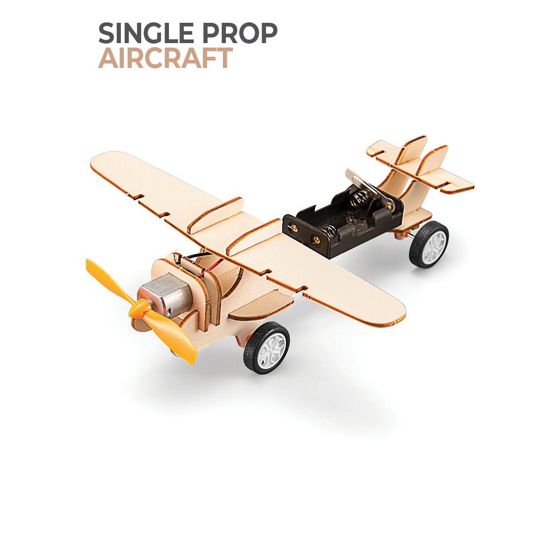 BUBBLEGUM Wood STEM Single Propeller Aircraft