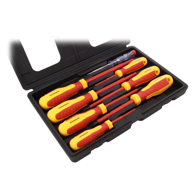 TME Insulated Screwdriver Set in Plastic Box