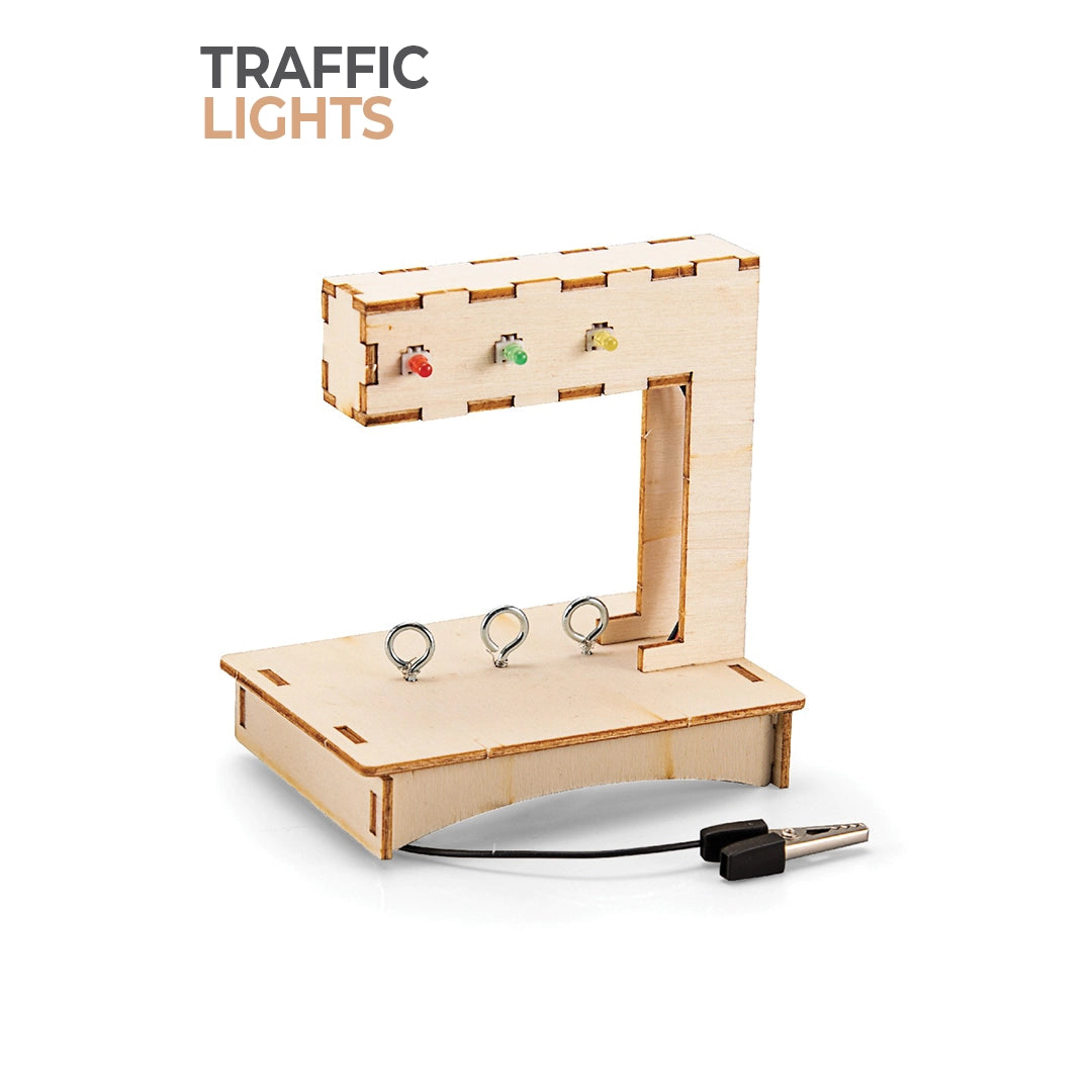 BUBBLEGUM Wood STEM Traffic Light