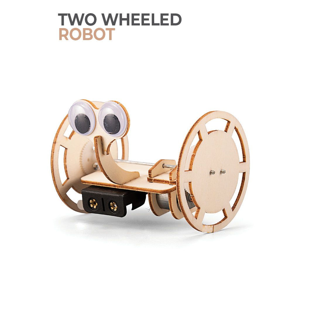 BUBBLEGUM Wood STEM Two Wheeled Robot