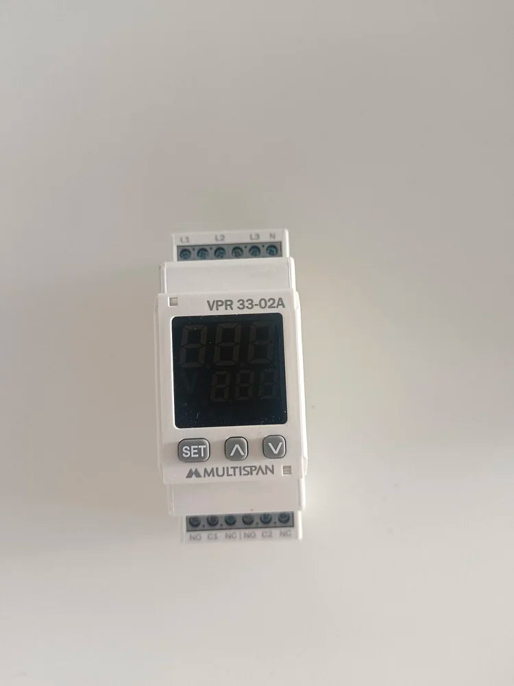 MULTISPAN VPR-33-02A Voltage Protection Relay – Digital DIN Rail Mount