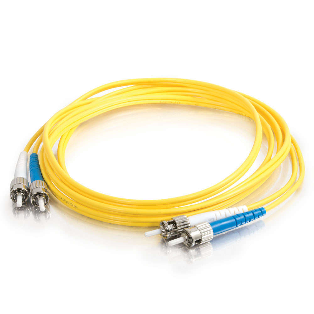 ST-ST Single Mode Fiber Optic Patch Lead (1m)