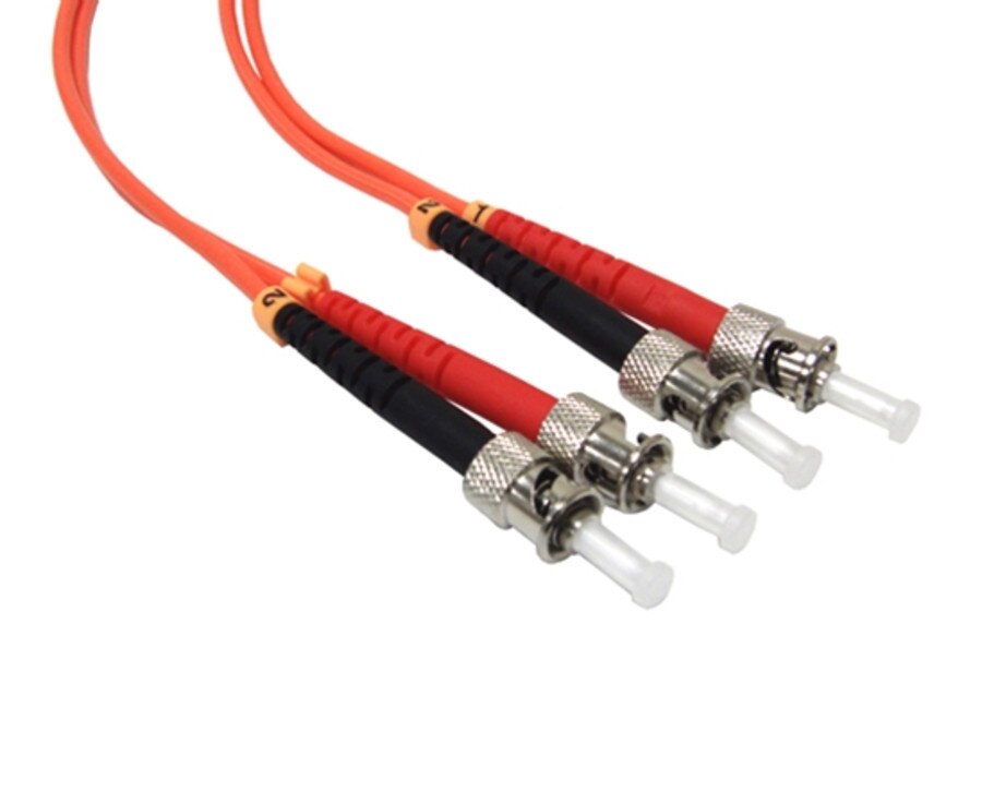 ST-ST Multi Mode Fiber Optic Patch Lead (2m)
