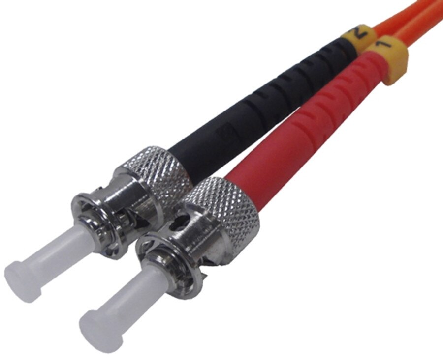 ST-ST Multi Mode Fiber Optic Patch Lead (2m)