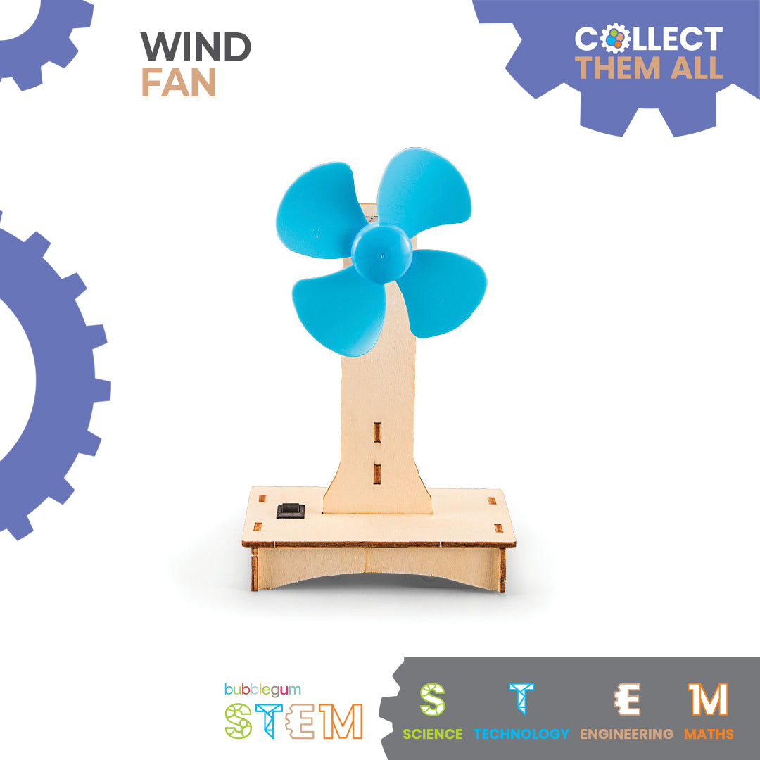 BUBBLEGUM Wood STEM Wind Fan