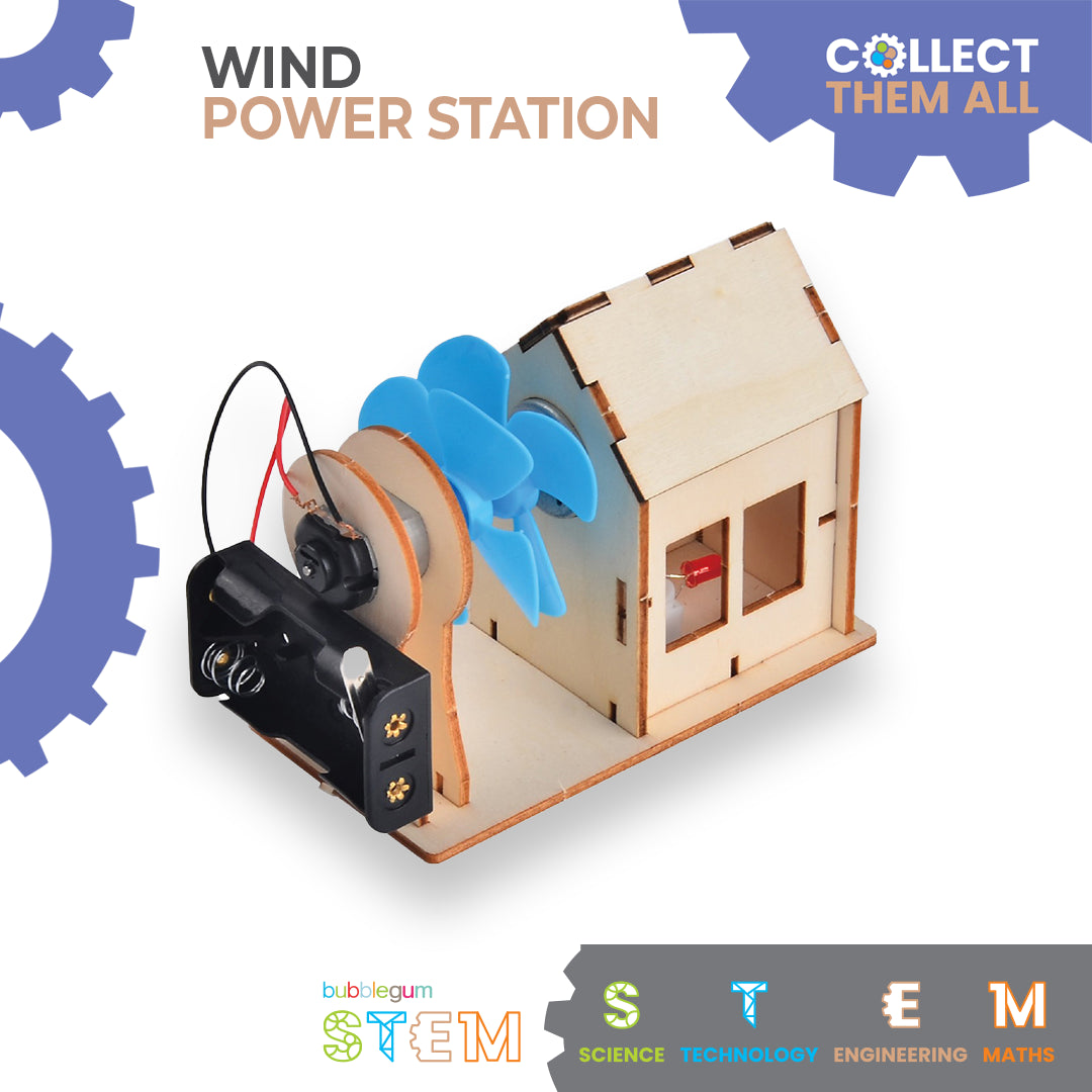 BUBBLEGUM Wood STEM Wind Power Station