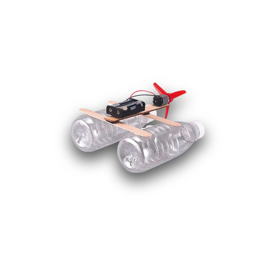 BUBBLEGUM Wood STEM Wind Boat