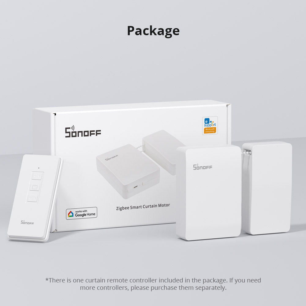 SONOFF Zigbee Smart Curtain Motor (with Battery)
