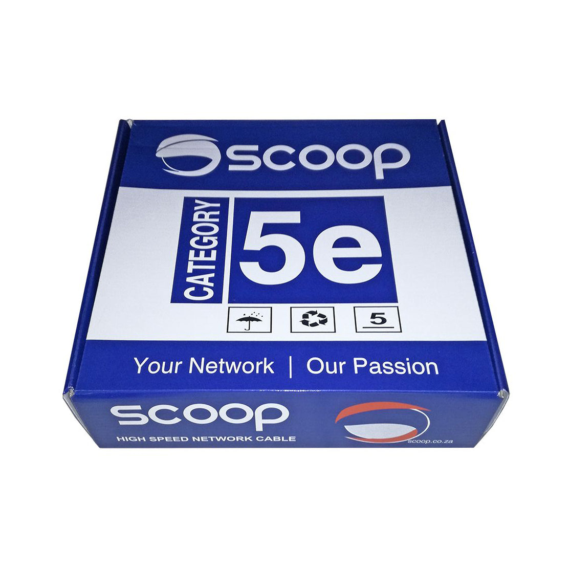 Cat5e CCA Grey UTP Cable (100m Box)