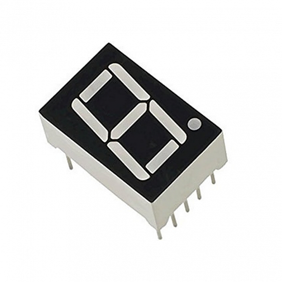 7 Segment LED Display Common Cathode - 0.56 inch Red 1 Digit