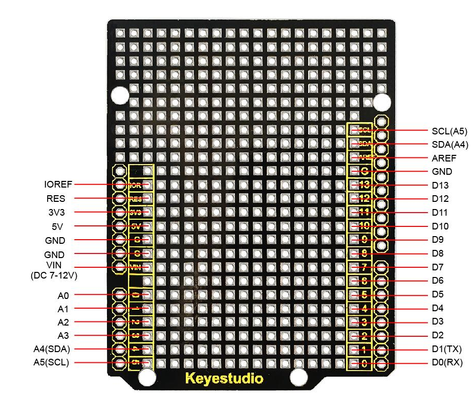 KEYESTUDIO 10 Prototype PCB Boards for Arduino Uno