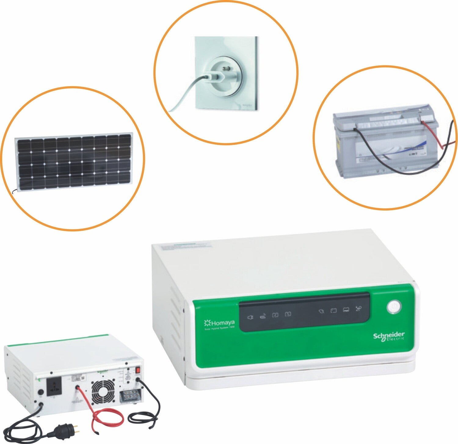 Schneider Homaya 850 Hybrid Solar Inverter