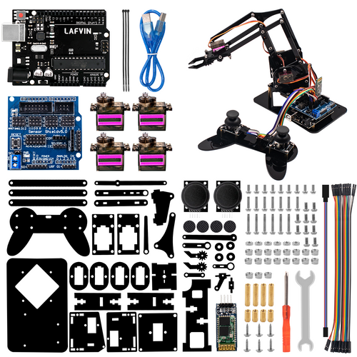 LAFVIN 4DOF DIY Smart Robot Mechanical Arm Claw Kit