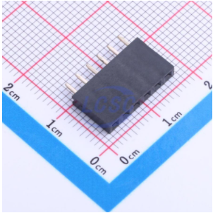 LCSC (2.54mm) 3A -40℃~+105℃ Straight 1x6P (8.5mm) Top 6 1 Square Holes Plugin,P=(2.54mm) Female Headers ROHS