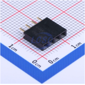 LCSC (2.54mm) 3A bronze -40℃~+105℃ Straight 1x4P Top 4 1 Square Holes Plugin,P=(2.54mm) Female Headers ROHS