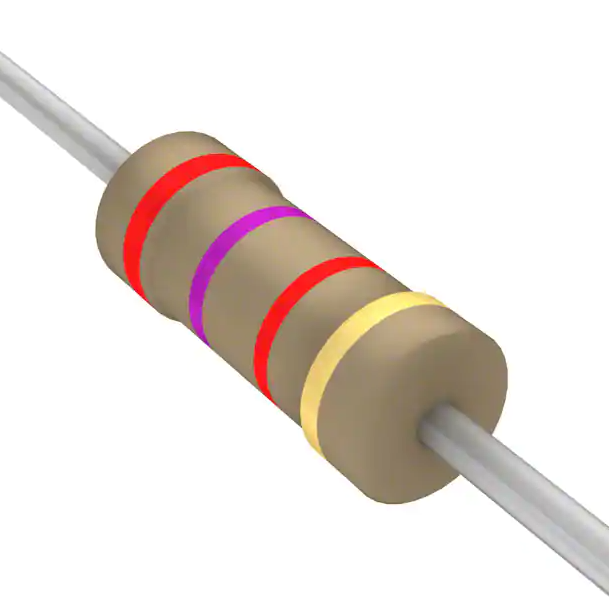 DIGI-KEY 2.7K OHM ±5% 0.25W, 1/4W Through Hole Resistor (Pack of 10)
