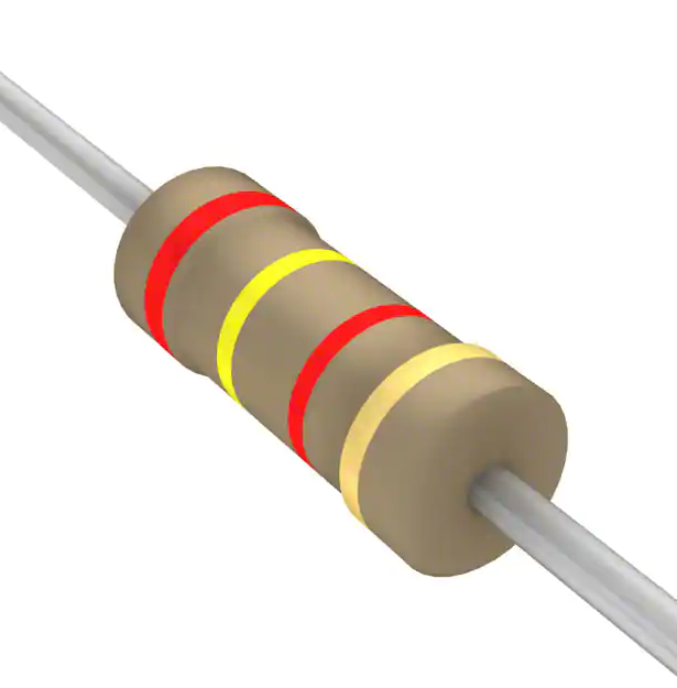 DIGI-KEY 2.4K OHM ±5% 0.25W, 1/4W Through Hole Resistor (Pack of 10)
