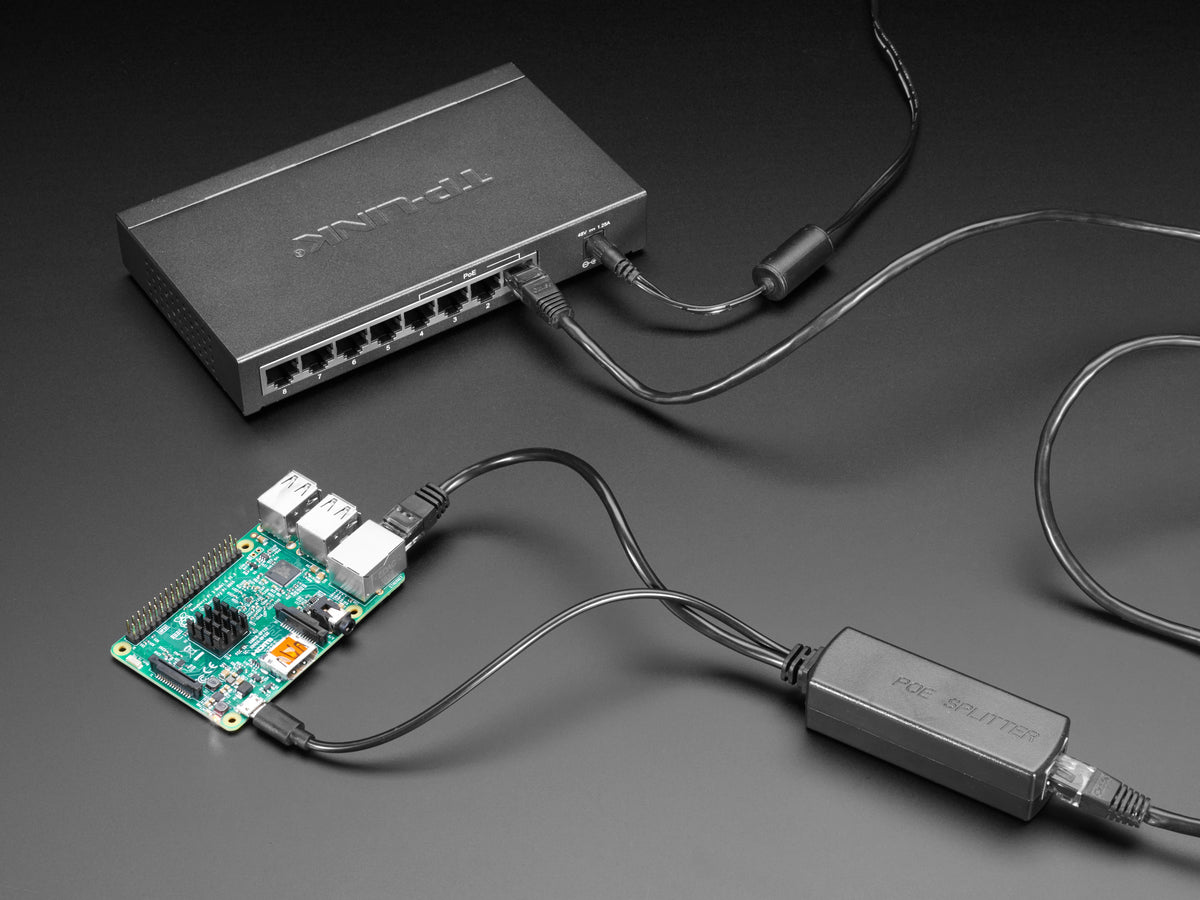 POE to 5V DC Power Over Ethernet 48V To 5V 12W Active POE Splitter Micro USB Plug for Raspberry Pi IP CAMERA 5V Micro USB