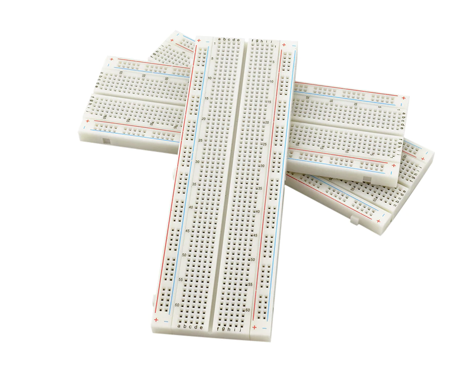 QILUCKY Lot De 5 Breadboards 830 Points - Planche à Pain Sans Soudure Pour Arduino