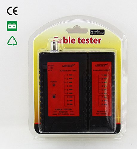 Cable tester for UTP/STP RJ11/RJ45 and BNC