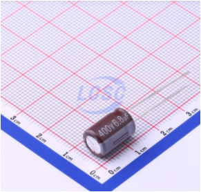 LCSC 6.8uF 6000hrs 105℃ 12mm 400V ±20% Aluminum Electrolytic Capacitor
