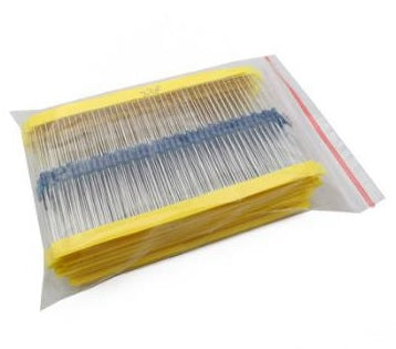 600 Piece 1/4W Metal Film Resistor Pack