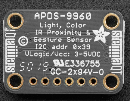 ADAFRUIT Proximity, Light, RGB, and Gesture Sensor - APDS9960 (STEMMA QT / Qwiic)