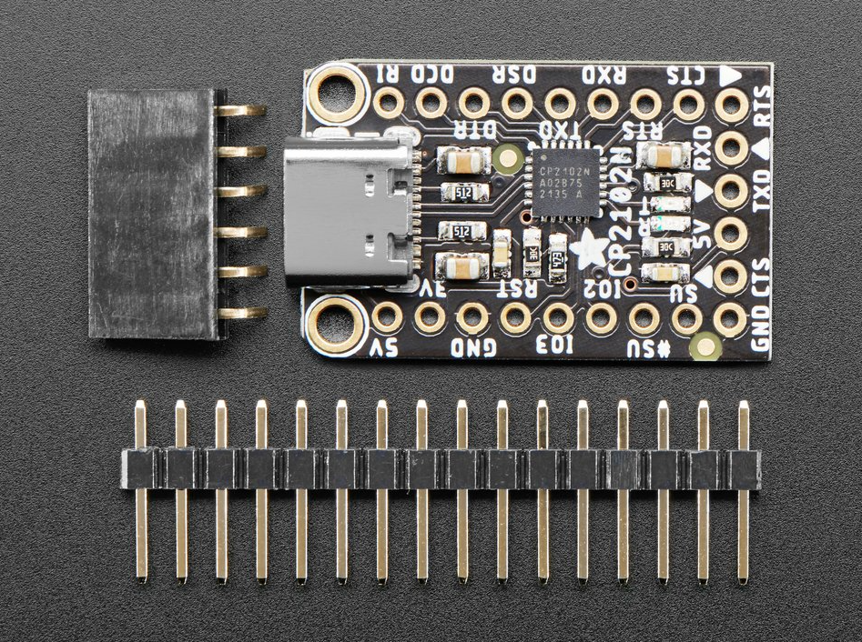 ADAFRUIT CP2102N Friend - USB to Serial Converter