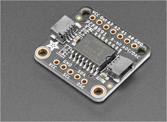 ADAFRUIT PCF8591 Quad 8-bit ADC + 8-bit DAC - STEMMA QT / Qwiic