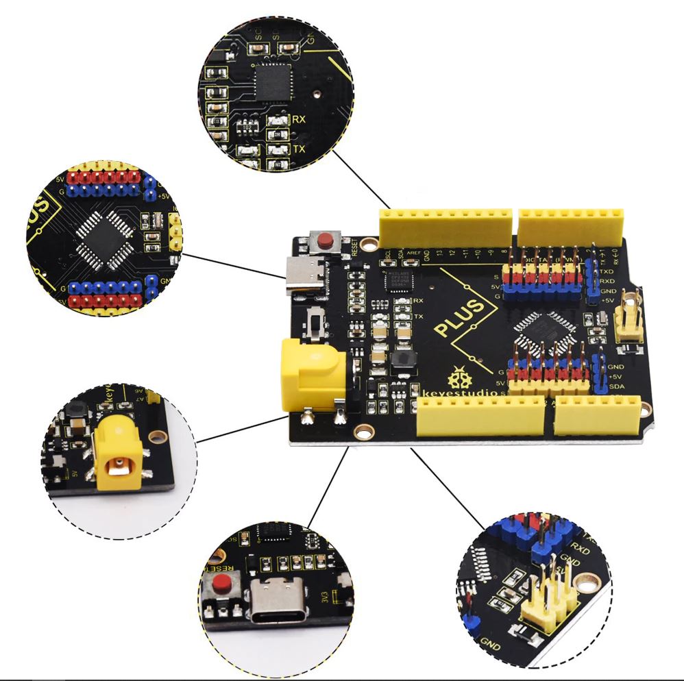 KEYESTUDIO Arduino Compatible Uno R3 Plus Board