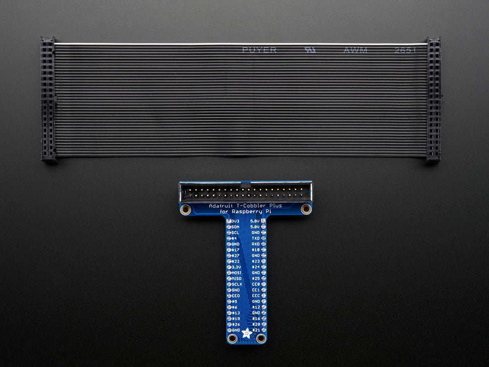 ADAFRUIT Assembled Pi T-Cobbler Plus - GPIO Breakout - Pi A+, B+, Pi 2/3/4, Zero