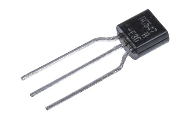 RS COMPONENTS ON Semi BC547BTA NPN Transistor, 100 mA, 45 V, 3-Pin TO-92