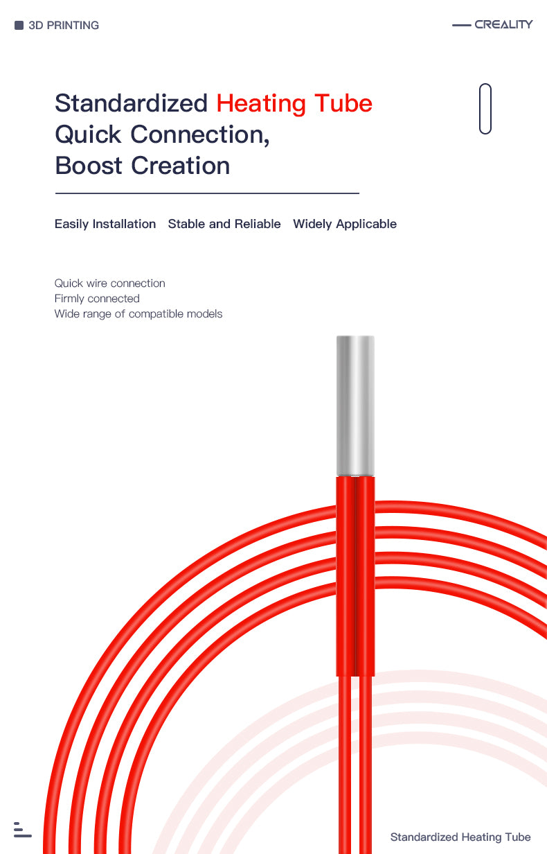 CREALITY Hotend Heating Tube 24V 40W
