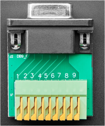 ADAFRUIT Female Socket to Terminal Spring Block Adapter DE-9 (DB-9)
