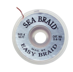 DIGI-KEY Desoldering Braid Unfluxed 0.025" 10'