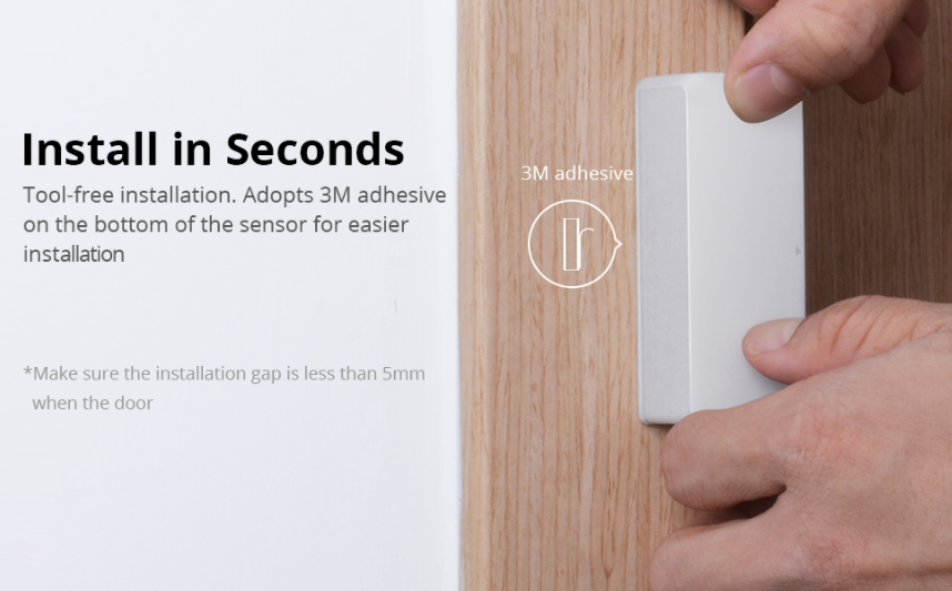 SONOFF DW2-RF Wireless Door/Window Sensor 433Mhz (Without Battery)