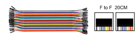 Dupont Female to Female 20 cm 40pcs Jumper Cable