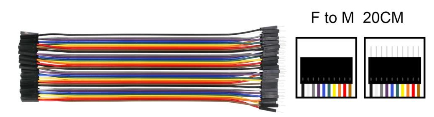 Dupont Male to Female 20 cm 40pcs Jumper Cable
