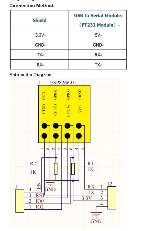 KEYESTUDIO ESP-01S Module Adapter Board