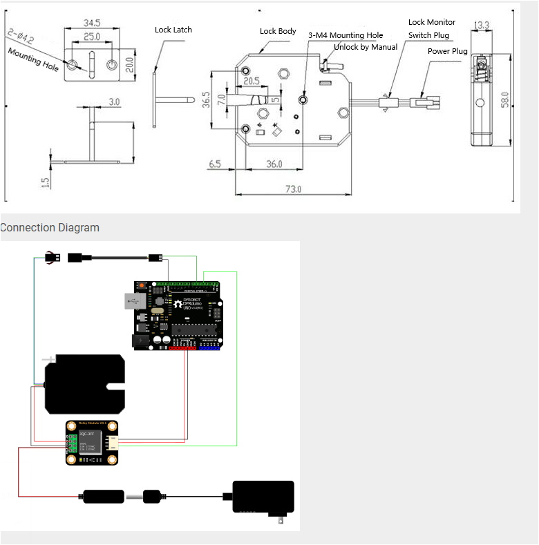 DFROBOT Electric Solenoid Lock