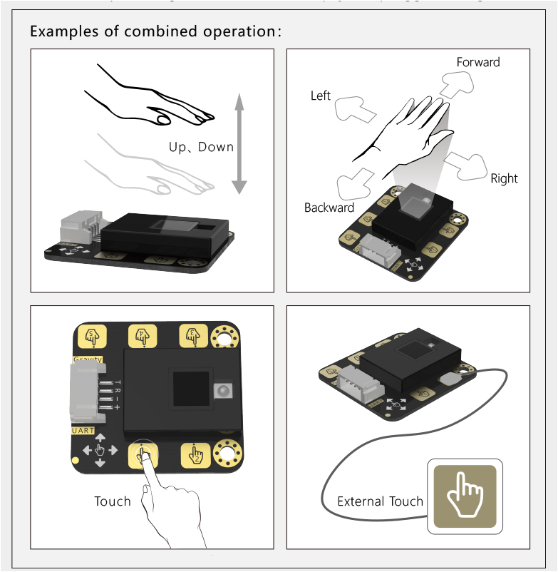 DFROBOT Gesture & Touch Sensor