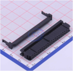 LCSC IDC Connector 40 (2.54mm) 2 2*20 With Strain Relief Female