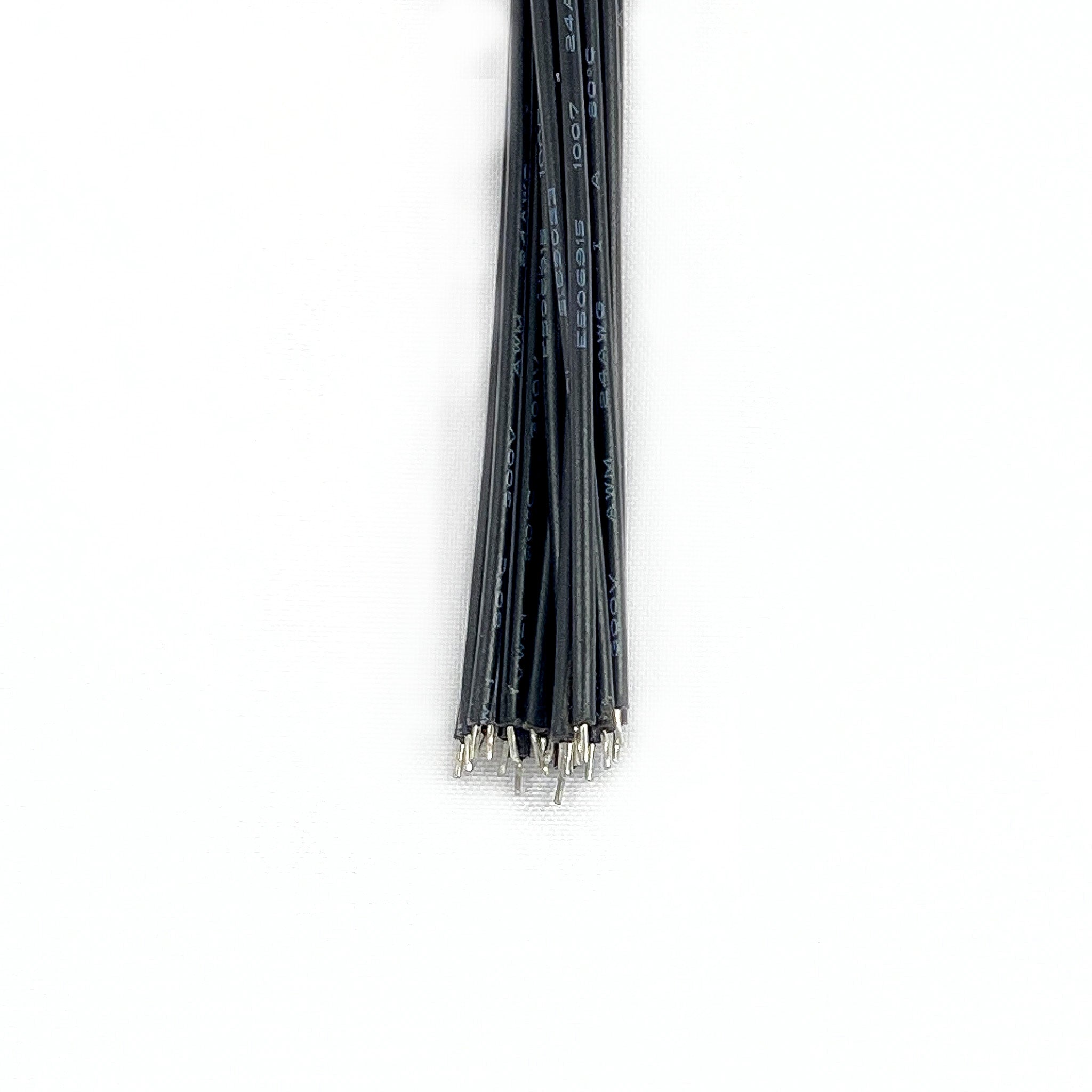 Bundle 24AWG 15cm Electronic Wire Cable - Black (Pack of 20)