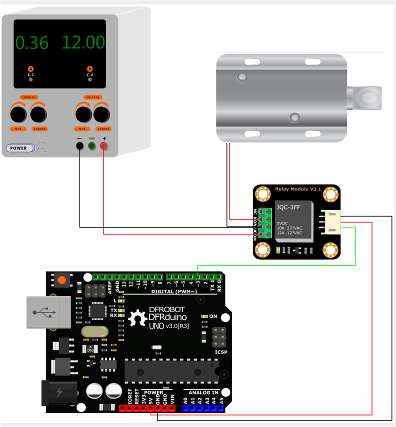 DFROBOT Inclined Electromagnetic Lock-12V