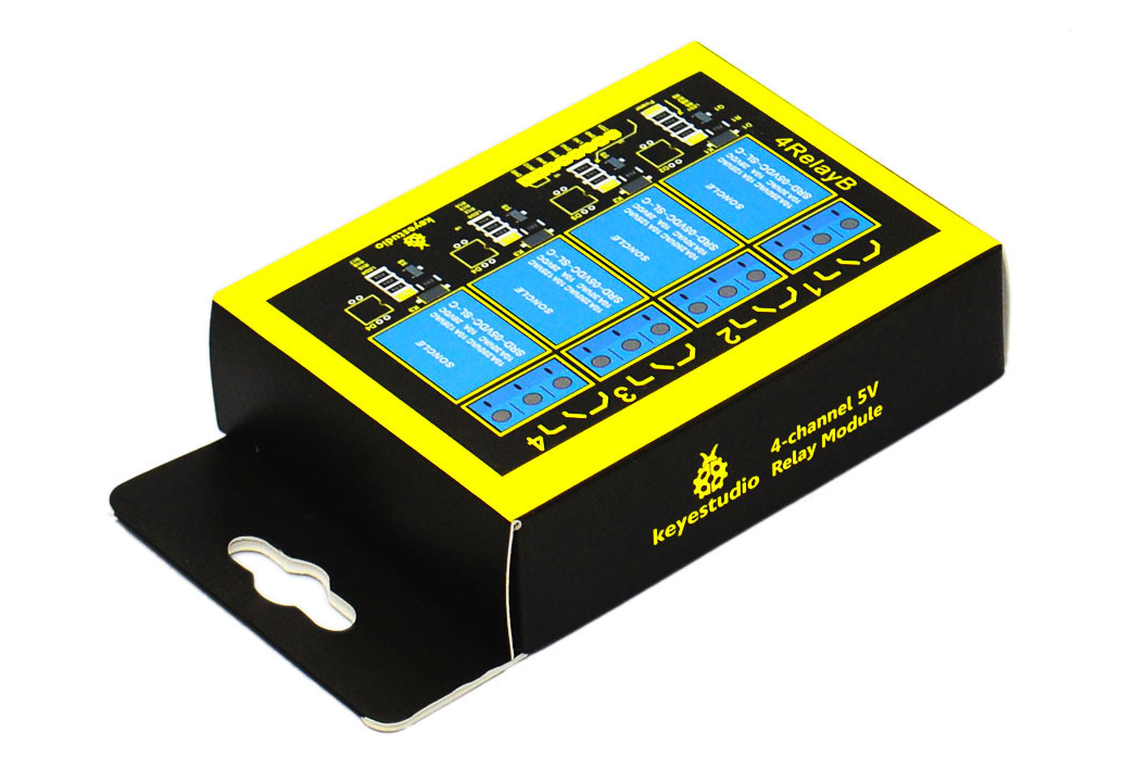 KEYESTUDIO 4-channel 5V Relay Module for Arduino