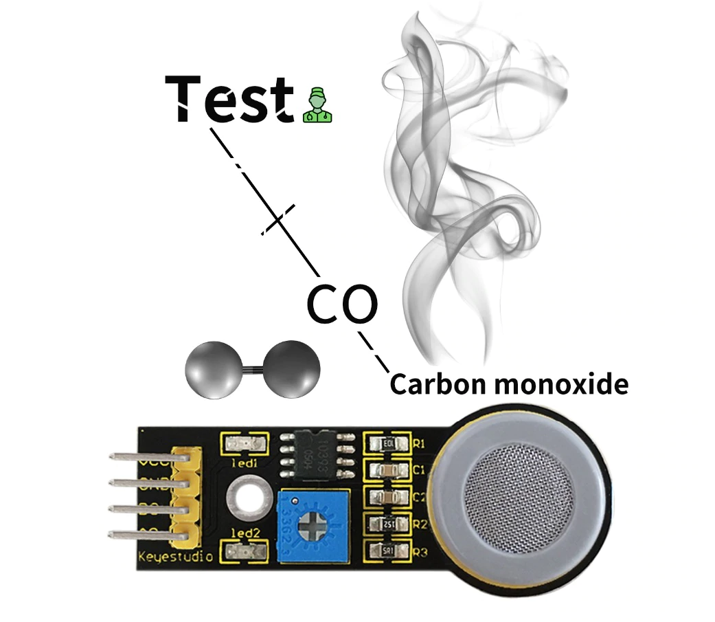 KEYESTUDIO Carbon Monoxide Gas Sensor Detection Module - MQ-7 (for Arduino)