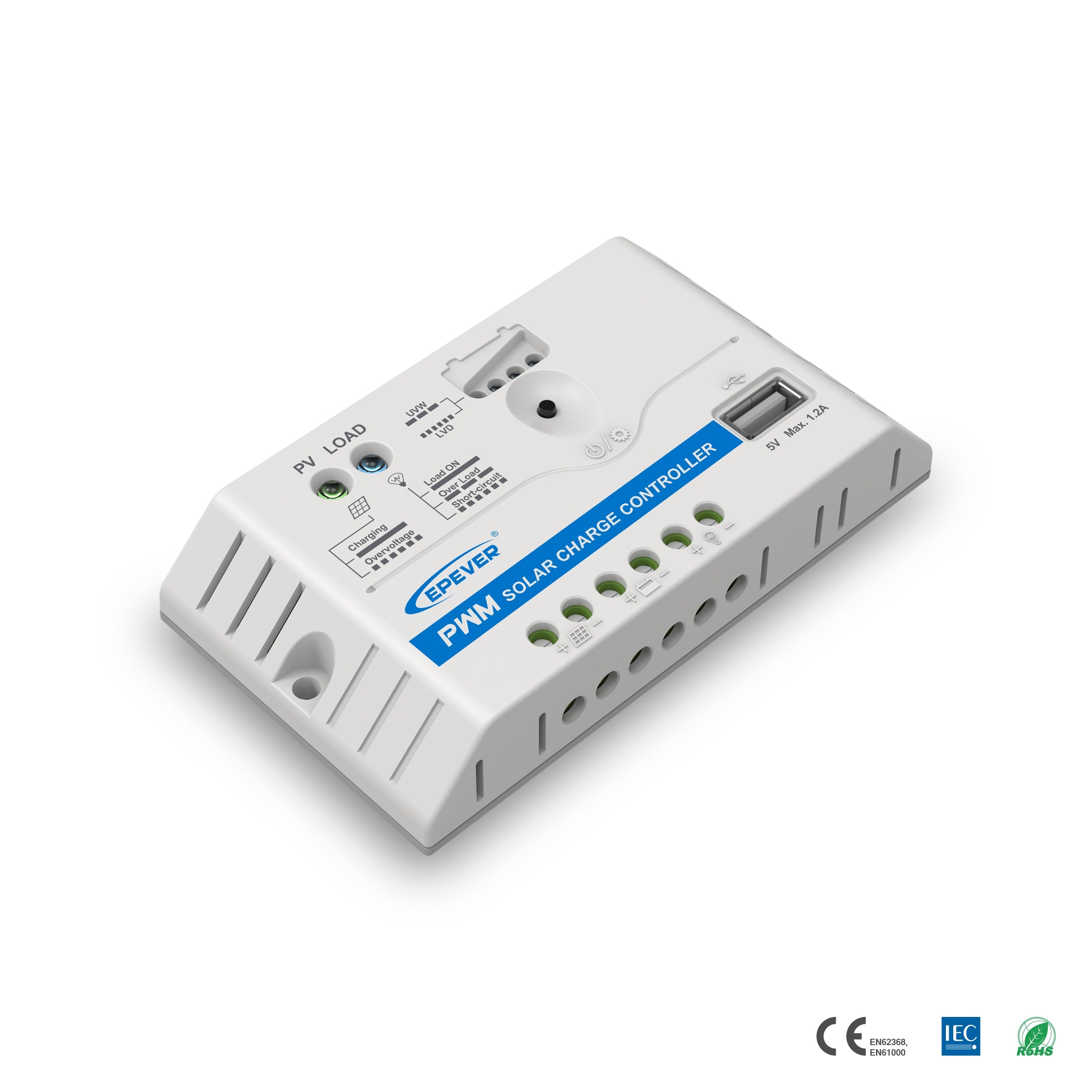 MEGATECH SOLAR 10A 12V/24V PWM Solar Charge Controller